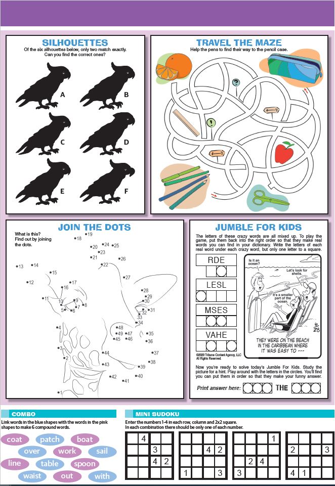 Thumbnail for Children's Puzzle Page 2 - 262x380mm