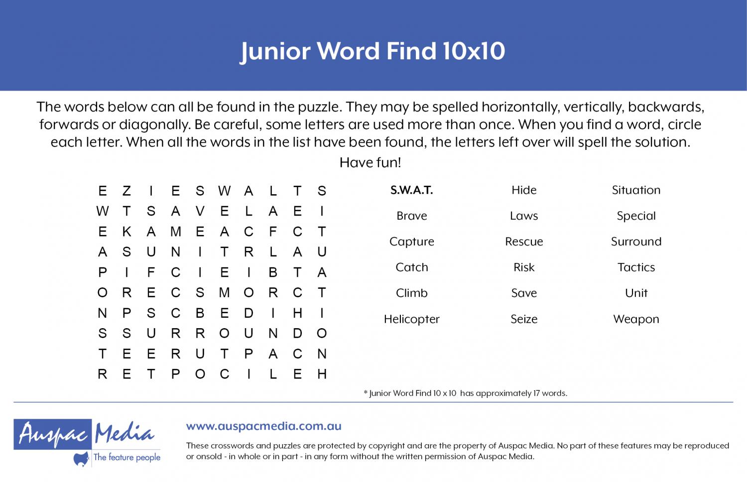 Thumbnail for Junior Word Find