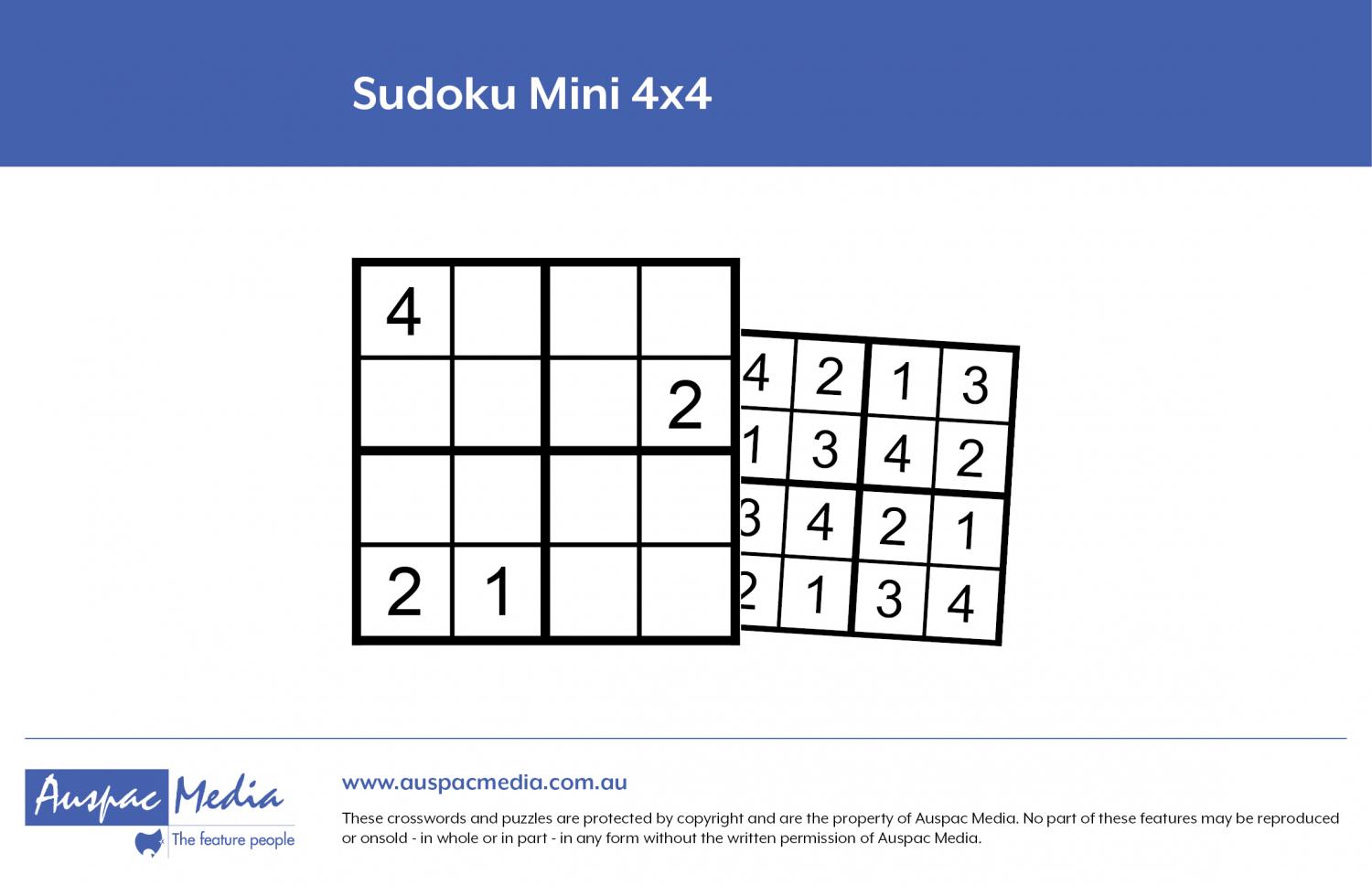 Thumbnail for Sudoku Mini 4x4