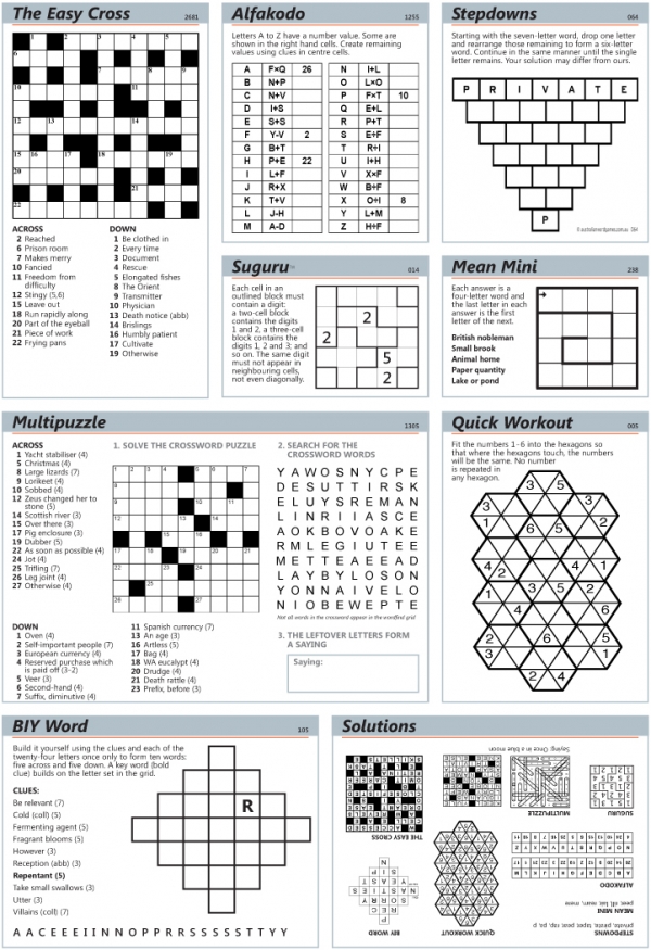 Thumbnail for Paginated puzzle page (AP) sample 2 - 263x380mm