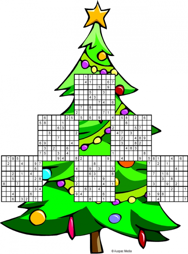 Thumbnail for Sudoku Christmas Tree multi-puzzle