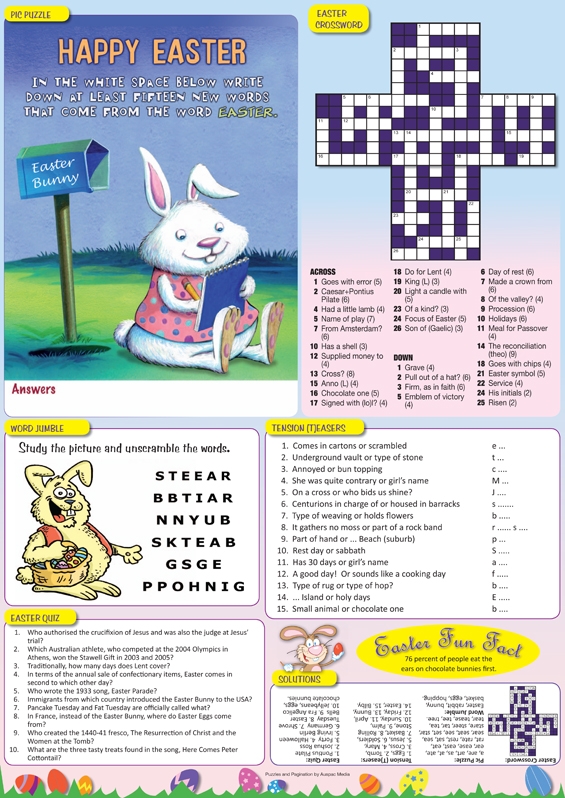 Thumbnail for Easter family activity paginated tabloid page 2