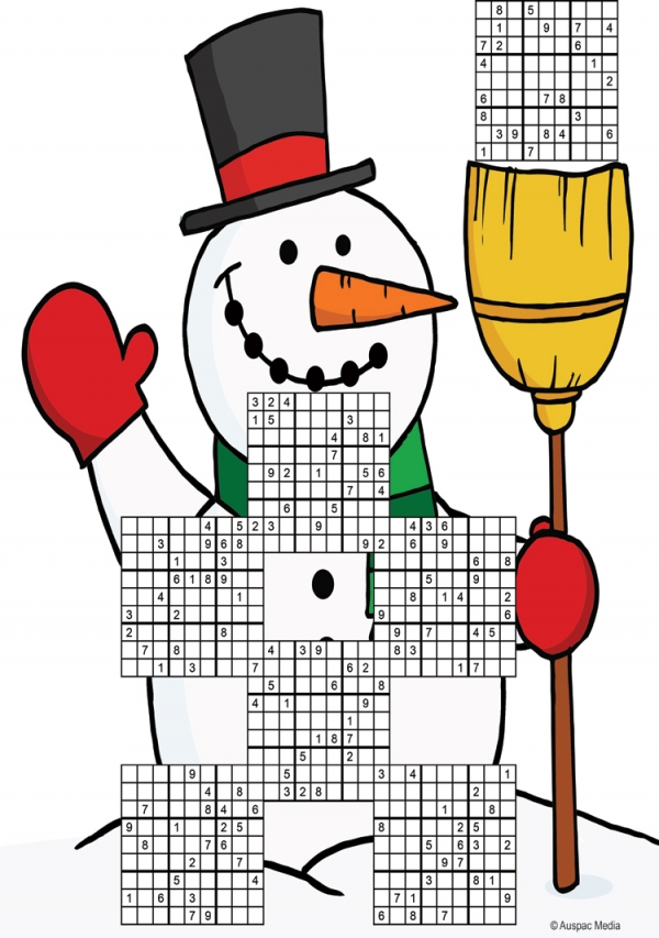 Thumbnail for Christmas Snowman  Sudoku 