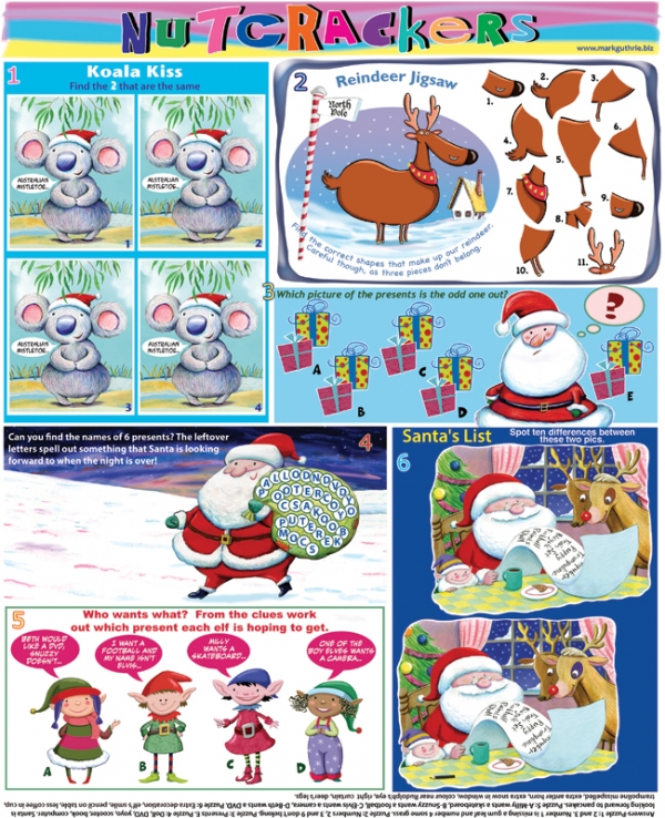 Thumbnail for Nutcrackers Christmas puzzle page