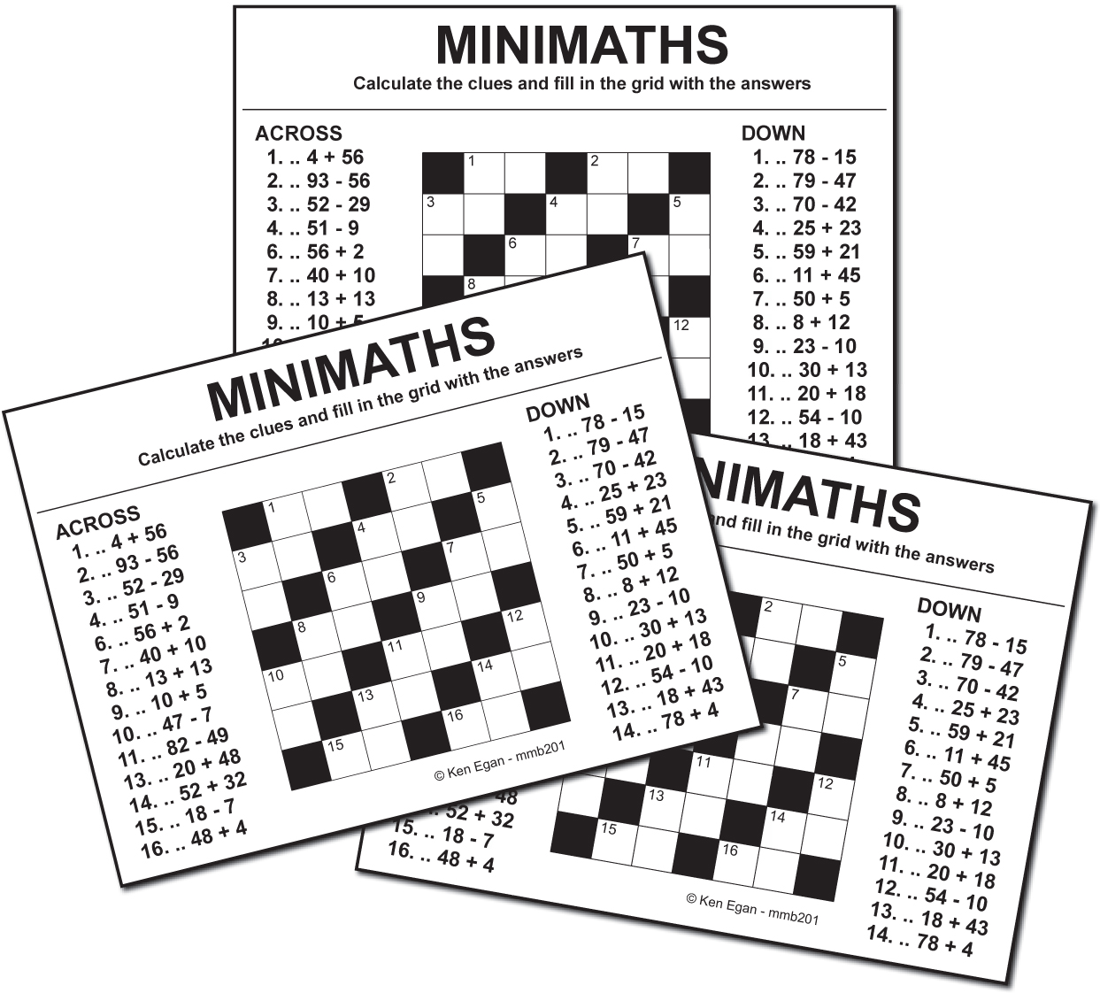 Thumbnail for 20 MINI MATHS PUZZLE BOOKLET 01